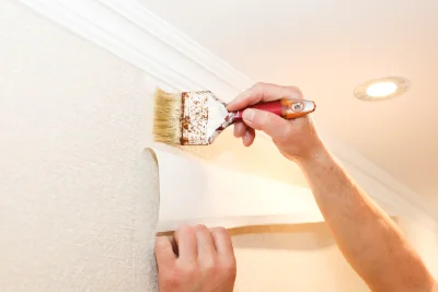 Pose de papier peint à Petite-Forêt — revêtements muraux et toiles de verre